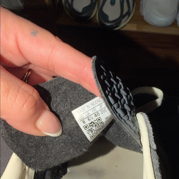 Adidas Gazelle Gray and Tan Sneakers - Picture 5 of 5